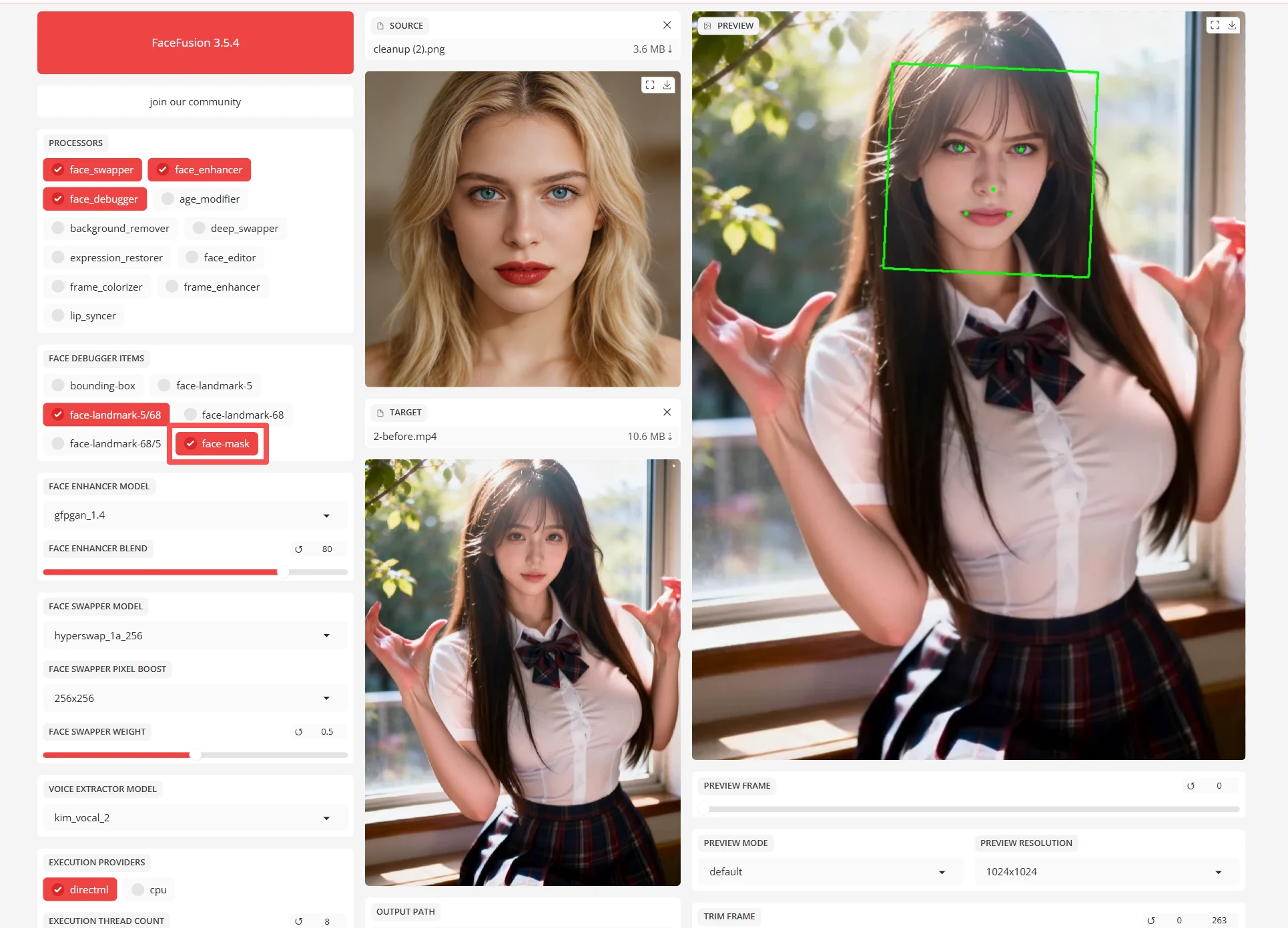 FaceFusion guide — step 20